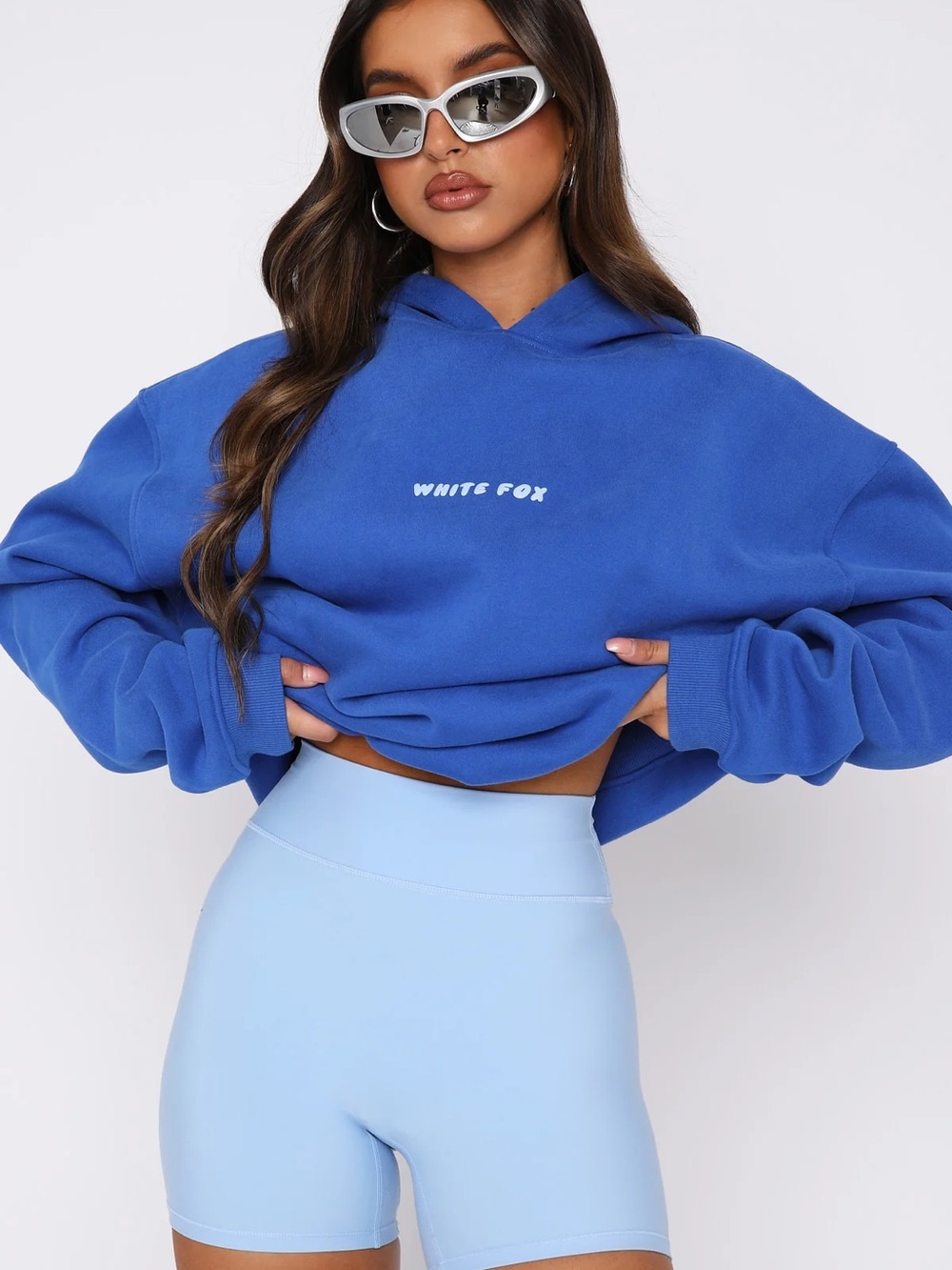 White Fox Leisure Vol 3.5 Oversized Hoodie - Electric Blue - S/M